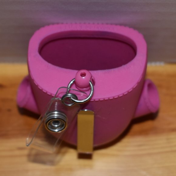Pre-Owned Pink medical Scrub Field Hand Sanitizer Case Pocket Holder W/ Clip - Picture 10 of 10